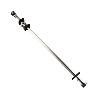 BARRA CORTINA METAL 70/120 CM PLATA