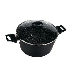 OLLA CON TAPA ALUMINIO PIEDRA 20 CM 3207