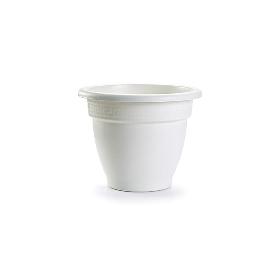 MACETA REDONDA 22X22X17 CM BLANCA 1195401