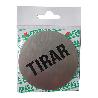 PLACA TIRAR ALUMINIO ADHESIVO REDONDO 75MM