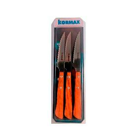 CUCHILLOS 11 CM FILO MICRODENTADO HPL ROBLE