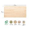 TABLERO PINO RECTANGULAR 1400X700X30MM