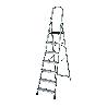 ESCALERA ALUMINIO 7 PELDAÑOS HOGAR EN131