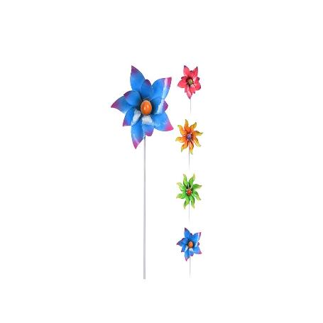 PINCHO FLOR 5 PETALOS METAL 90 CM