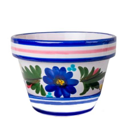 MACETA BAJA CERAMICA FLOR 18,5X31,5 CM