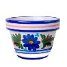 MACETA BAJA CERAMICA FLOR 18,5X31,5 CM