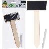 PIZARRA PINCHO PLANTAS 21 CM + TIZA 4 PIEZAS
