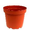 MACETAS PLASTICO MARRON 17X15,5 CM