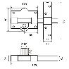 CERROJO FAC 301-R/ 80-P