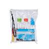BOLSA CON 5 BOTES PLASTICO VIAJE