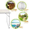 MESA PLEGABLE 80X60X70 CM BLANCA