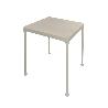 MESA TRENZADO 70X70X72 CM MARFIL