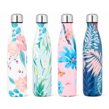 BOTELLA TERMICA 500 ML DECORADA SURTIDA