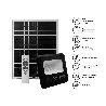 PROYECTOR SOLAR MALAQUITA 40W 6500K+PANEL SOLAR