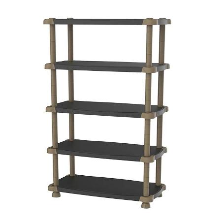 ESTANTERIA 5 ESTANTES 88X43X184 CM 86085 NEGRA