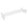 TENDEDERO  EXTENSIBLE 140CM BLANCO PLASTIFICADO