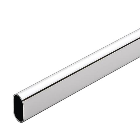 TUBO CROMO OVAL 3MT. 25X15MM.
