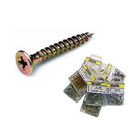 TORNILLO POZI CABEZA PLANA 4.5X60MM BICROMATADO