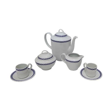 CAFE 27 PIEZAS ALOIA ELEGANCE AZUL