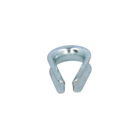 GUARDACABOS ZINCADO PARA CABLE 4 MM.
