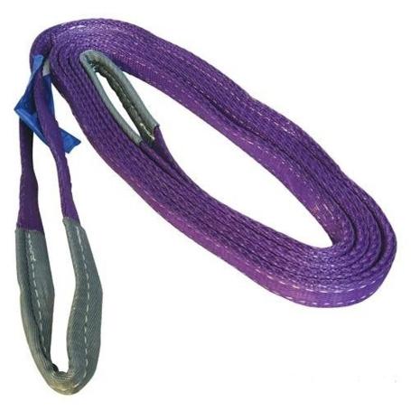 ESLINGA PLANA. POLIÉSTER DE ALTA TENACIDAD. DOBLE CAPA. MORADO. CARGA 1000KG - PATACHO