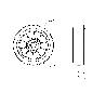 RUEDA DEB160-20-60 NUCLEO ALUMINIO Y BANDA GOMA NEGRA ELASTICA BOLAS