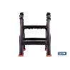 TABURETE ESCALERA 2 PELDAÑOS 470 X 435 X 630 MM