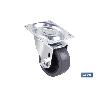 RUEDA GOMA/GRIS PLACA Ø40X18MM VENTA UNITARIA