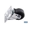 RUEDA GOMA/GRIS PLACA Ø40X18MM VENTA UNITARIA