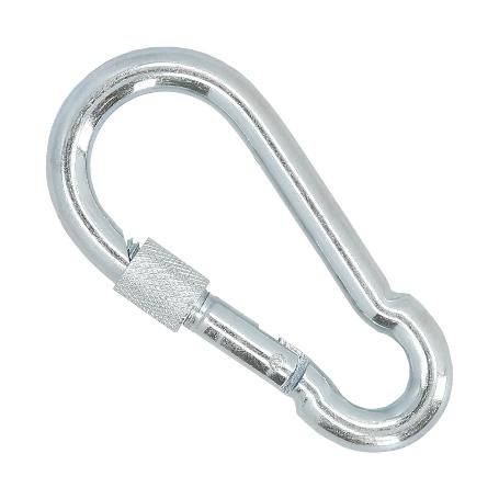 MOSQUETON BOMBERO CON SEGURO  6X 60 MM.  USO DOMESTICO