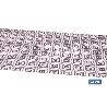 ROLLO DE ALFOMBRA EN CUADROS CROCHET 50% ALGODÓN 50% POLIÉSTER 50 CM X 15 M