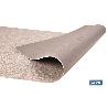 ROLLO DE ALFOMBRA VINÍLICA CON EFECTO JASPEADO BEIGE 84% VINILO 16% POLIÉSTER 52 CM X 20 M