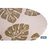 BAJOPLATO FORMA TRIANGULAR DE COLOR MARRON CLARO  ESTAMPADO  MEDIDA 45 X 36 CM   CAJA 6 UNID.