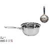 14 CMS CAZO MANHATTAN 150 ML. ACERO INOX APTO PARA INDUCCION,VITROCERAMICA,GAS