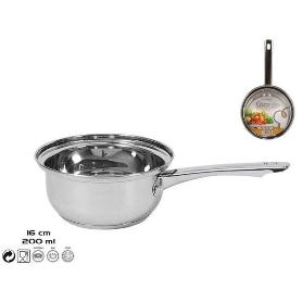 16 CMS CAZO ACERO INOXIDABLE 200 ML MANHATTAN PARA INDUCCION ,VITRO  Y GAS