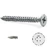 TORNILLO ROSCA MADERA CABEZA PLANA RS-FIX POZIDRIV ZINCADO LARGO 45MM DIÁMETRO 4MM (CIENTOS 1000)