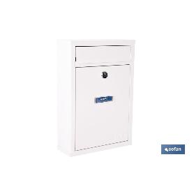 BUZÓN CORREO EXTERIOR BLANCO MODELO LETTER 320X215X85MM