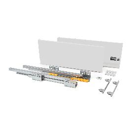 EMUCA CAJÓN EXTERIOR CONCEPT 30KG DE ALTURA 185MM, PROFUNDIDAD 450MM, ACERO, PINTADO BLANCO