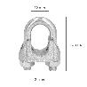 SUJETACABLES GALVANIZADO 12 MM. 1/2 USO DOMESTICO