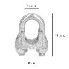 SUJETACABLES GALVANIZADO 16 MM. 5/8 USO DOMESTICO
