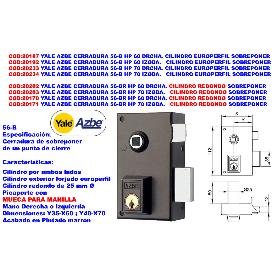 CERRADURA AZBE 56B-70 IZ HP