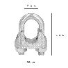 SUJETACABLES GALVANIZADO 11 MM.7/16 USO DOMESTICO