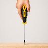 DESTORNILLADOR MANGO BIMATERIAL PHILLIPS Nº 0 / 75 MM. DESTORNILLADOR PLANO, CROMO VANADIO,