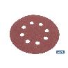 HOJA DE LIJADO LIJADORA ORBITAL 8 AGUJEROS Ø125 MM G 180   CAJA 5 UNID.
