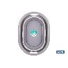 BARREÑO PLEGABLE GRIS/BLANCO 18 L