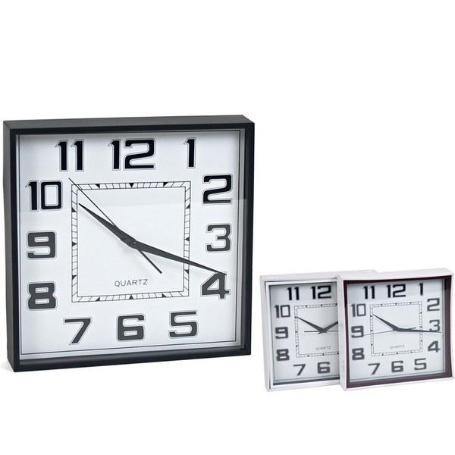 RELOJ DE PARED COCINA MODELO STYLUS  28.3X28.3 CMS QUARTZ