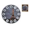 RELOJ DE PARED CON NUMEROS 3D Y TORRE EIFFEL DIAMETRO 30 CMS.