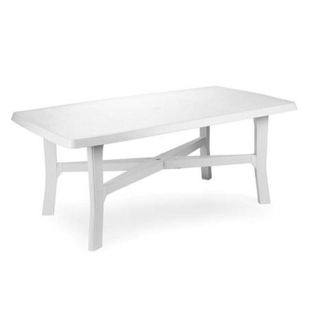 MESA RESINA SENNA 180X100X72 CM BLANCA
