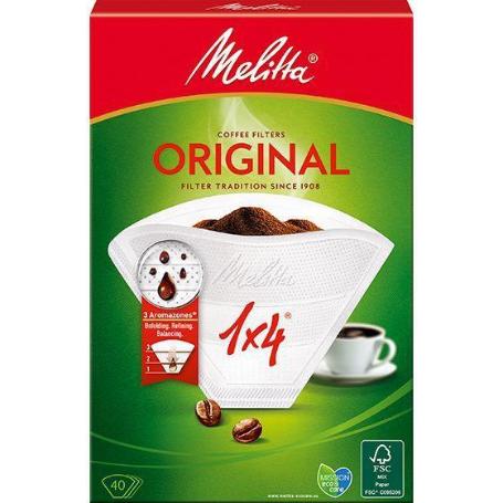 FITRO CAFETERA PAPEL 1X4 BRIGITTA SIMILAR ORIGINAL MELITTA - CAJA 40 UNIDADES