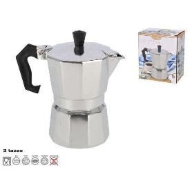 3 TAZAS CAFETERA ALUMINIO EXPRES 150 ML APTA PARA GAS,VITRO,ELECTRICA,INDUCCION